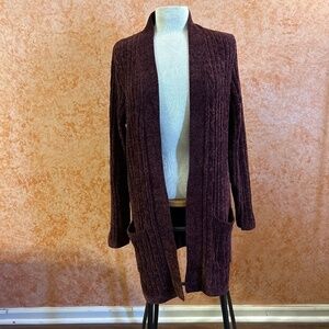 MATTY M Ribbed Soft Cardigan Sweater size Large